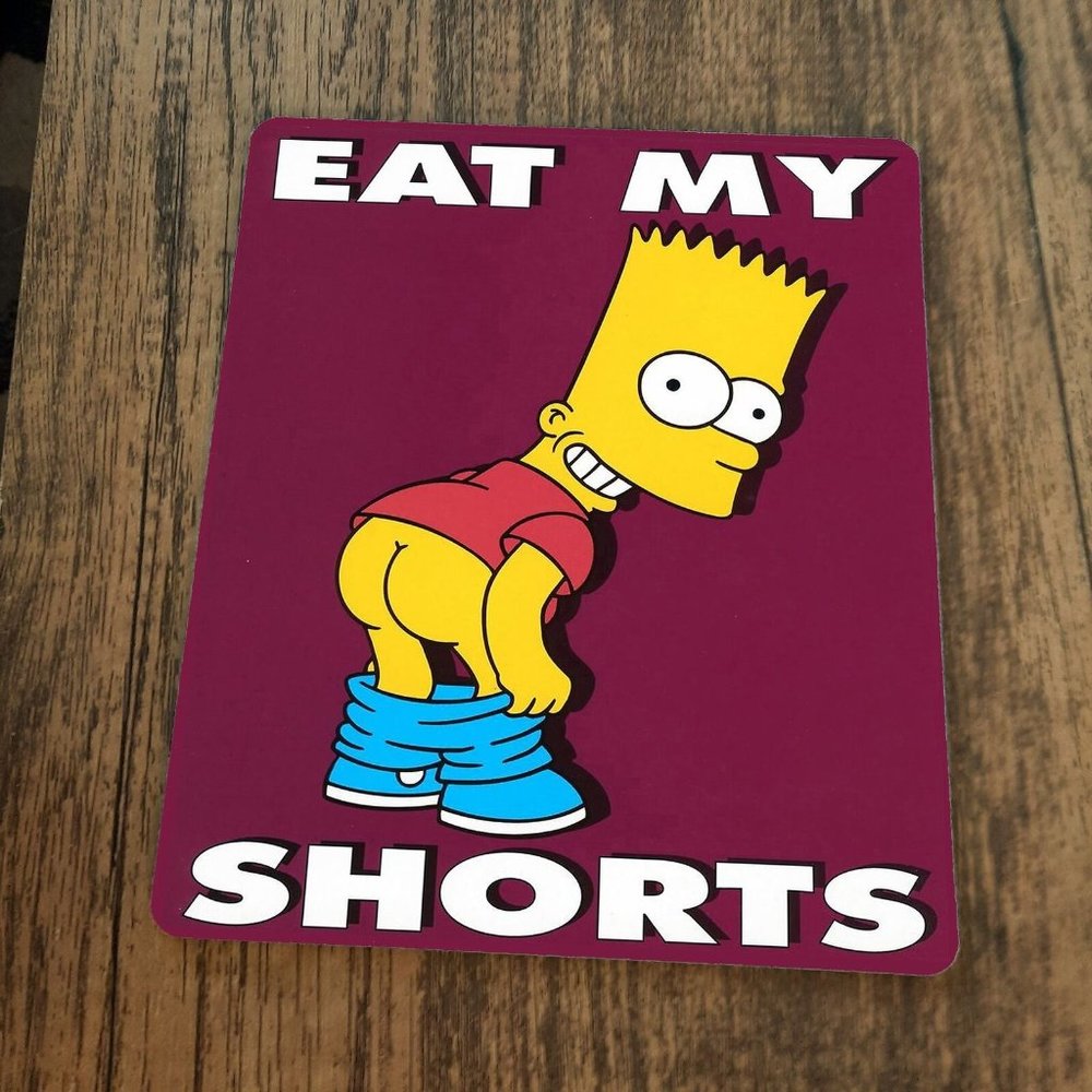 Eat My‎ Shorts Mouse Pad Bart Simpson